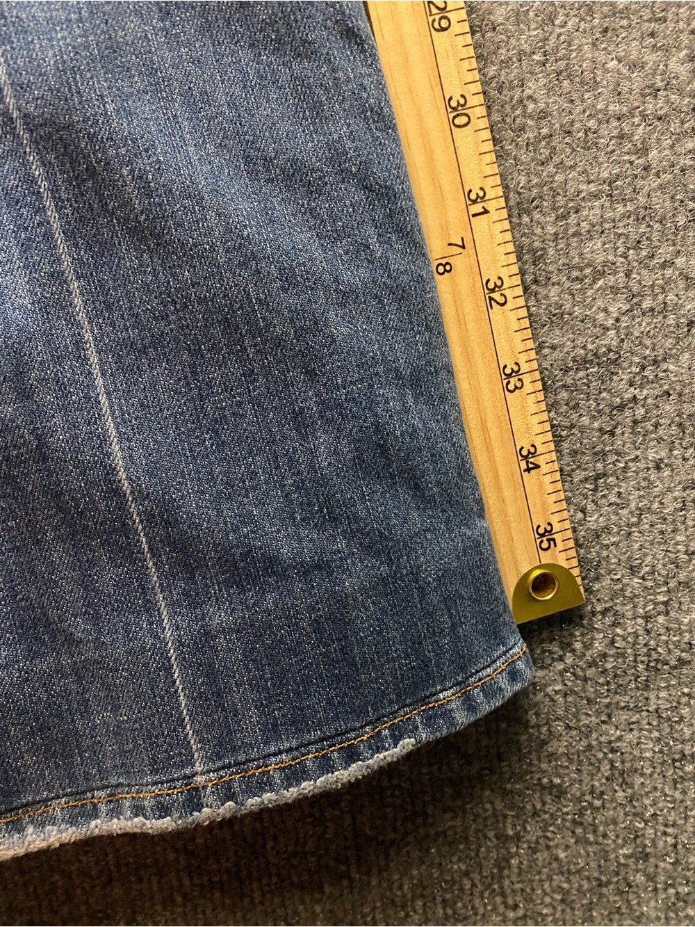 7 For All Mankind A Pocket Women's Bootcut Jeans Light Wash Blue Stretch SZ 27 - Picture 11 of 11